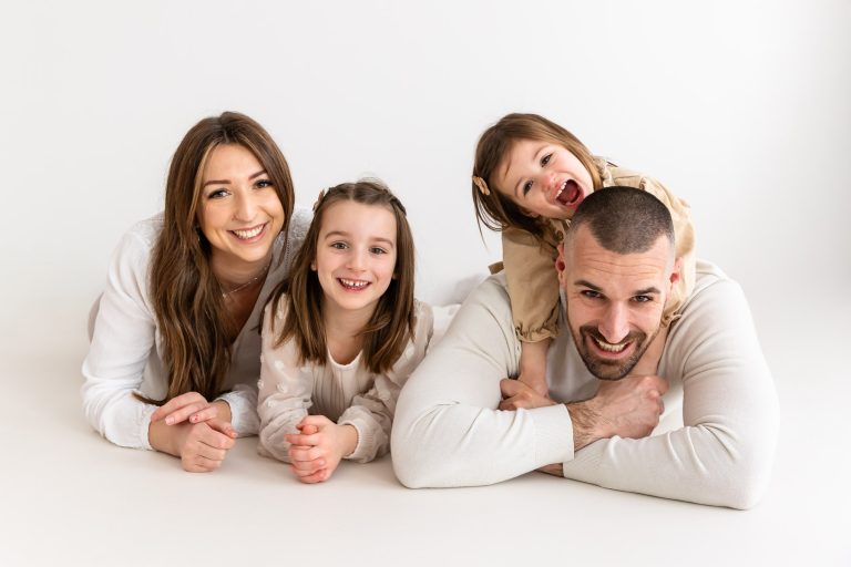 portrait de famille rigolo à metz